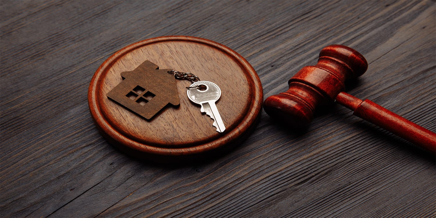 Foreclosed home concept